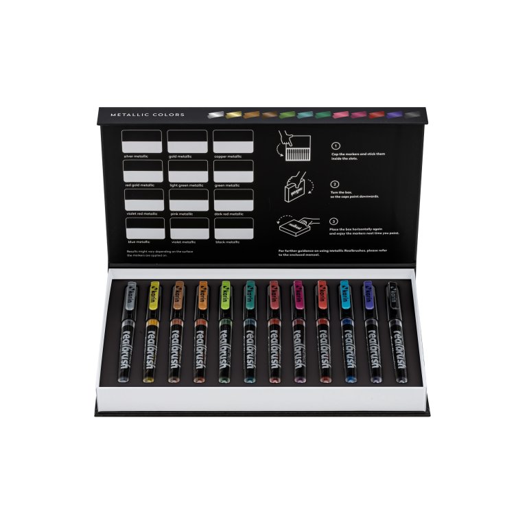 Karin Marker Realbrush Metallic, set of 12