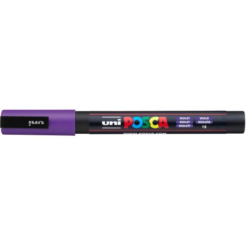 Uni Posca Marker PC-3M Rundspitze 0,9 mm - 1,3 mm, violett