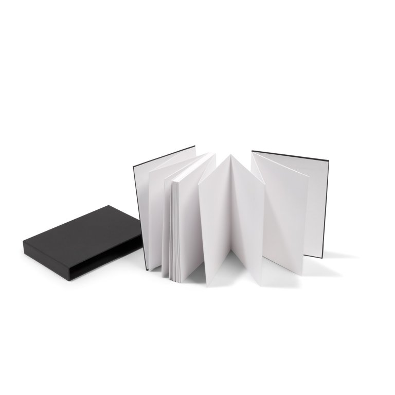Seawhite Concertina sketchbook, white, 140 g/m²