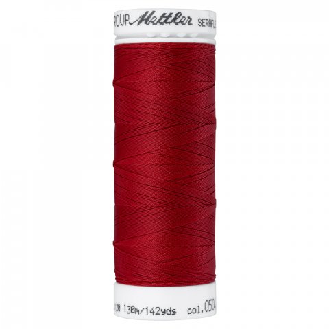 Hilo de coser Amann Mettler Seraflex No. 120, elástico l = 130 m, PTT, Country Red (0504)