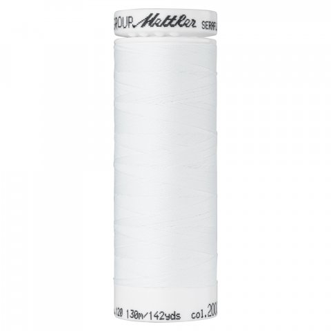 Amann Mettler Nähgarn Seraflex No. 120, elastisch l = 130 m, PTT, White (2000)