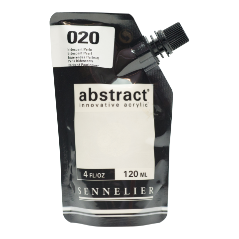 Sennelier Pittura Acrilica Astratta Confezione morbida da 120 ml, madreperla iridescente (020)