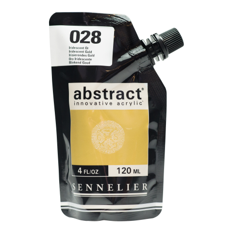 Sennelier Acrylfarbe Abstract Soft-Pack 120 ml, Irisierendes Gold (028)
