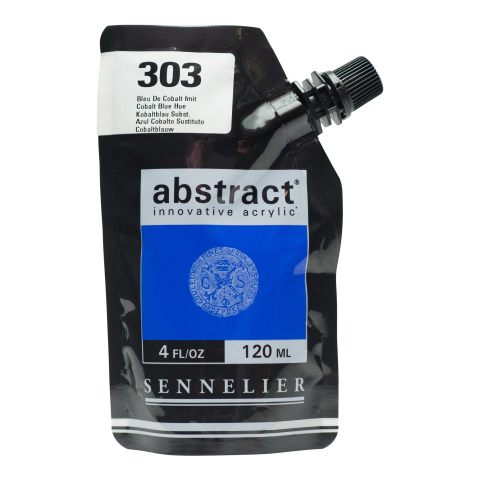 Sennelier Acrylic Paint Abstract Soft Pack 120 ml, Cobalt Blue Substitute (303)