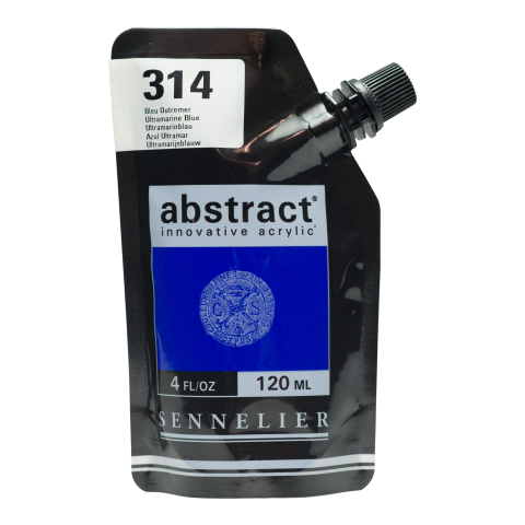 Sennelier Acrylic Paint Abstract Soft Pack 120 ml, ultramarine blue (314)