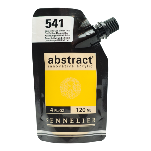 Sennelier Acrylic Paint Abstract Soft Pack 120 ml, Cadmium Yellow Medium Subst. (541)