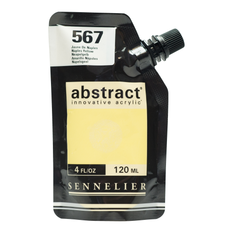 Sennelier Acrylfarbe Abstract Soft-Pack 120 ml, Neapelgelb (567)