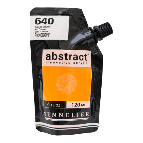 Sennelier Pintura Acrílica Abstracta Soft-Pack 120 ml, Naranja Saturno (640)