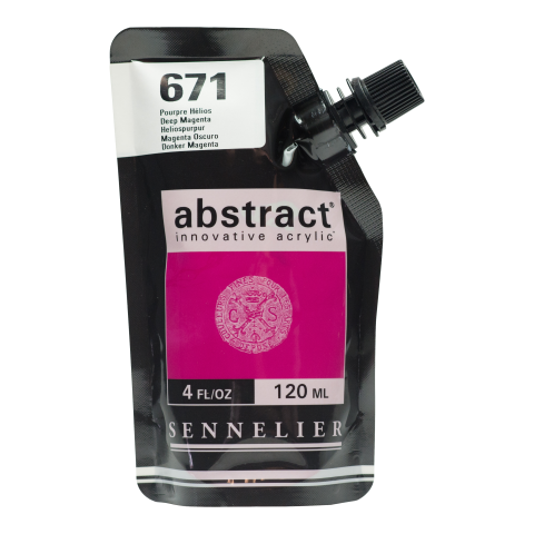 Sennelier Acrylic Paint Abstract Soft Pack 120 ml, Heliospurpur (671)