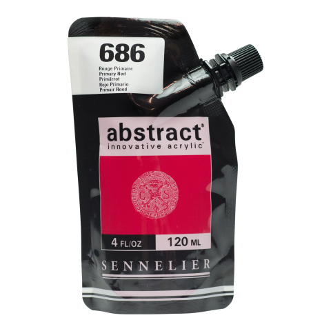 Sennelier Acrylfarbe Abstract Soft-Pack 120 ml, Primärrot (686)