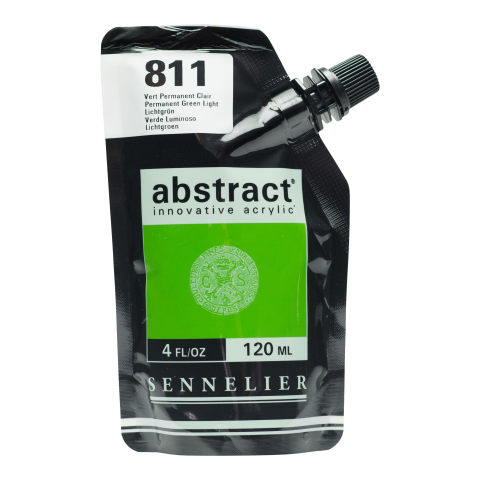 Sennelier Pittura Acrilica Astratta Confezione morbida da 120 ml, verde chiaro (811)