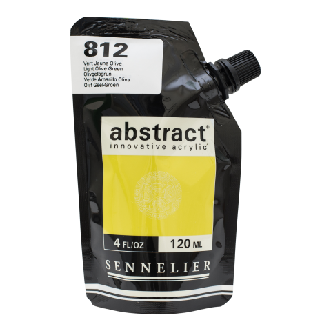 Sennelier Pintura Acrílica Abstracta Envase blando 120 ml, verde amarillo oliva (812)