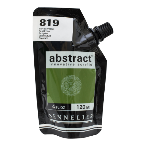Sennelier Acrylic Paint Abstract Soft Pack 120 ml, juice green (819)