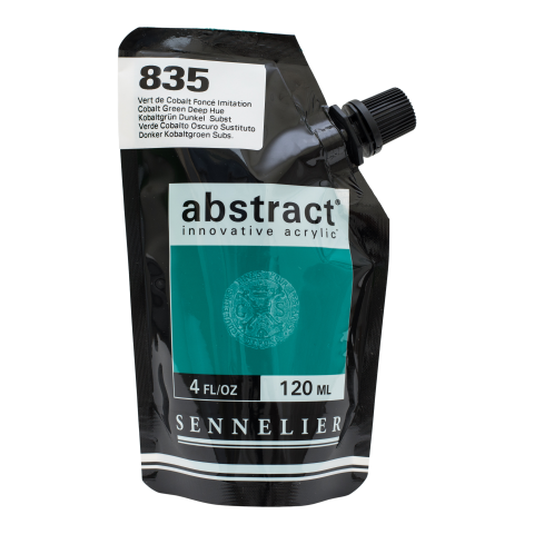 Sennelier Acrylfarbe Abstract Soft-Pack 120 ml, Kobaltgrün Dunkel Subst. (835)