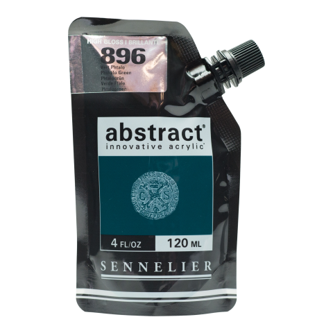 Sennelier Acrylic Paint Abstract Soft Pack 120 ml, phthalate green (896)