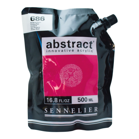 Sennelier Acrylfarbe Abstract Soft-Pack 500 ml, Primärrot (686)