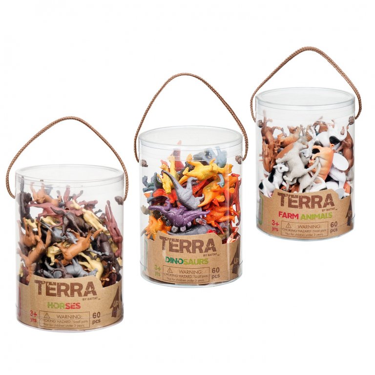 Terra, animals in a can