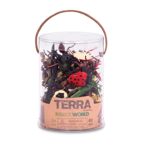 Terra, animals in a can 60 pieces, up to approx. 6 cm, insects
