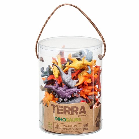 Terra, animals in a can 60 pieces, up to approx. 6 cm, dinosaur