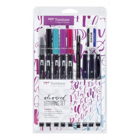 Tombow Lettering Set Advanced set of 10, for advanced