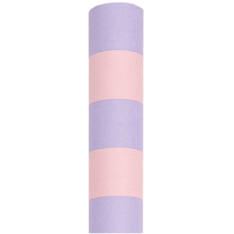 Seidenpapier Paper Poetry Rolle 350 x 50 cm, Streifen rosa/flieder