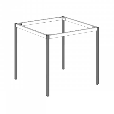 Modulor Tischgestell M Tischbeine, ø 35 x 730 mm, weiß, 4 St.