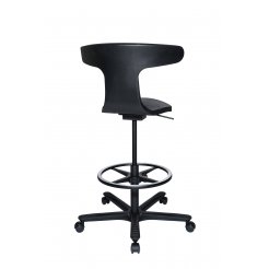 Wagner Office swivel chair W-ork high 560-760 x 400 x 370 mm, seat shell black