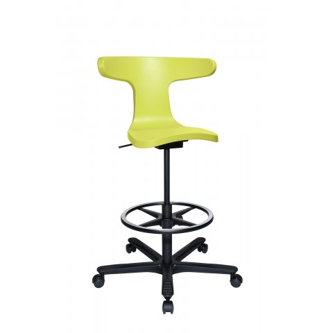 Wagner Office swivel chair W-ork high 560-760 x 400 x 370 mm, seat shell green