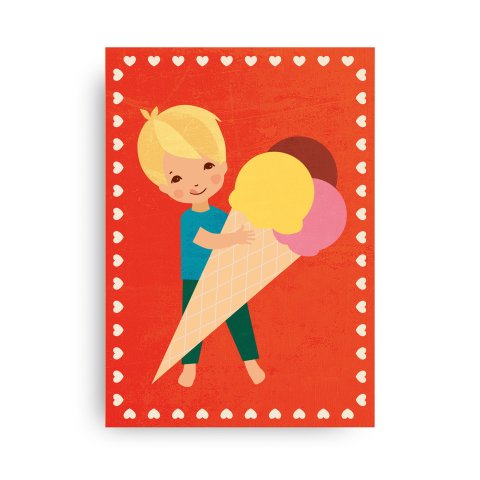 Monimari Postkarte Recyclingpapier DIN A6, 105 x 148 mm, 350g/m², FSC, Eis