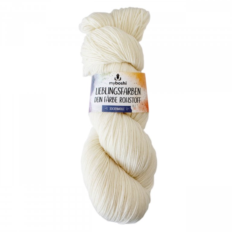 Myboshi sock wool for self-dyeing, untreated