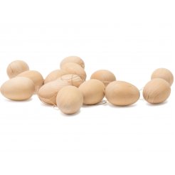 Ostereier zum Aufhängen Holz, natur