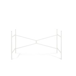 Modulor table frame X, Steel, 1260x700x715mm, white RAL 9016 matt
