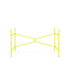 Modulor table frame X, Steel, 1260x700x715mm, sulphur yellow, RAL 1016 matt