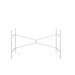 Modulor table frame X, Steel, 1260x700x715mm, ice purple RAL 300 80 15 matt