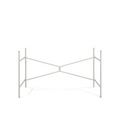Modulor table frame X, Steel, 1260x700x715mm, light gray RAL 7038 matt