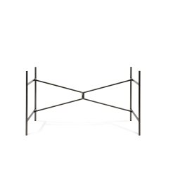 Telaio del tavolo Modulor X Acciaio, 1260x700x715 mm, finitura satinata incolore