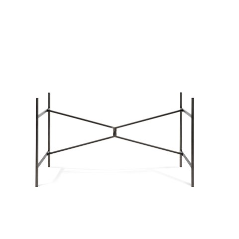 Telaio del tavolo Modulor X Acciaio, 1260x700x715 mm, finitura satinata incolore