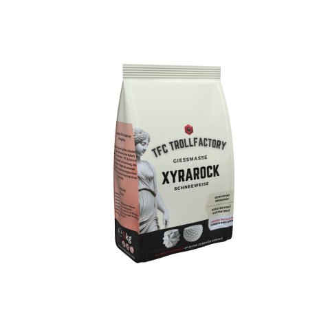 TFC Xyrarock polvere di colata ceramica bianca come la neve Rapporto di miscelazione 4:1, 5 kg
