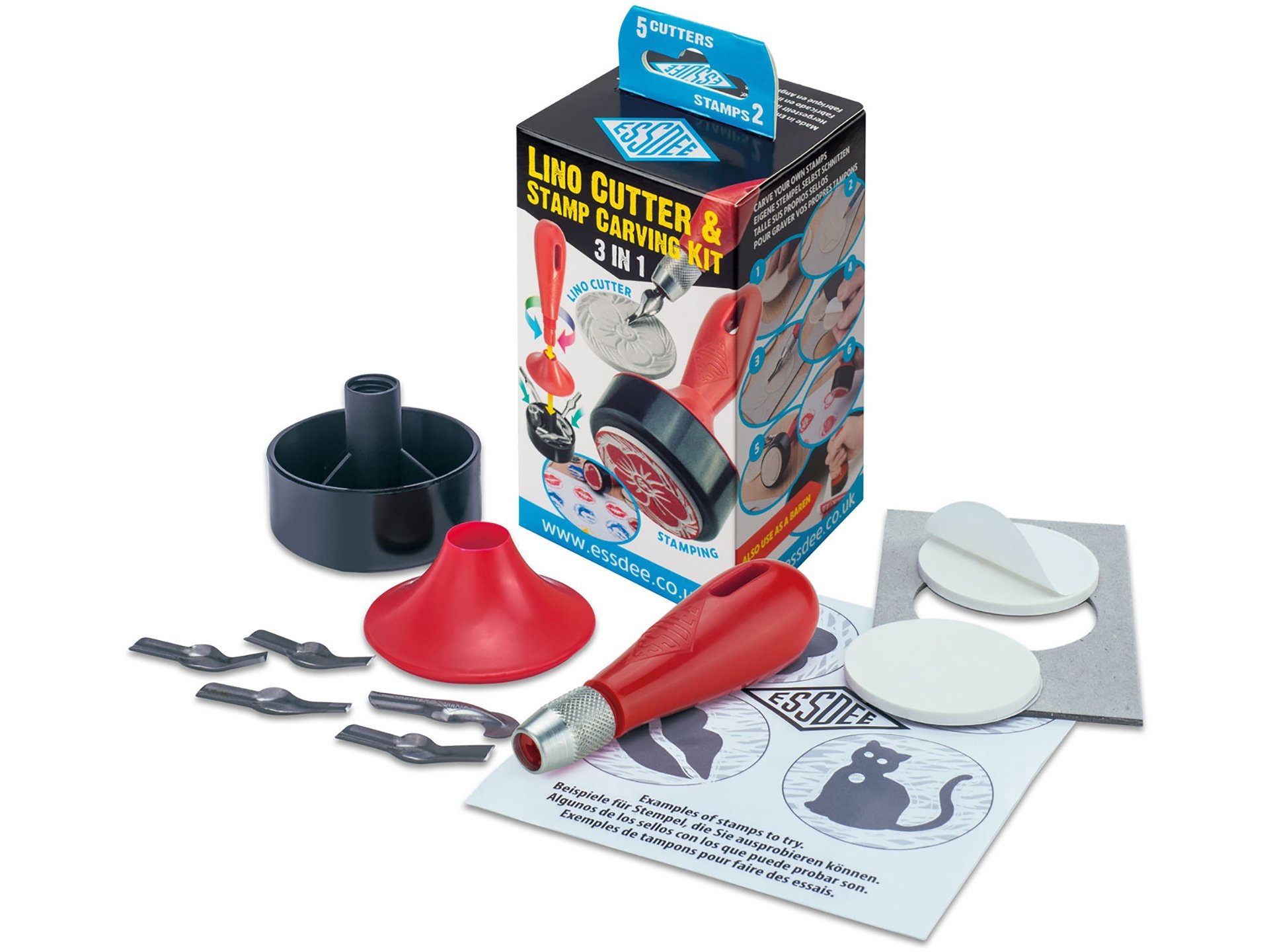 Shop 3 In 1 Lino Cutter And Stamp Carving Kit Online At Modulor