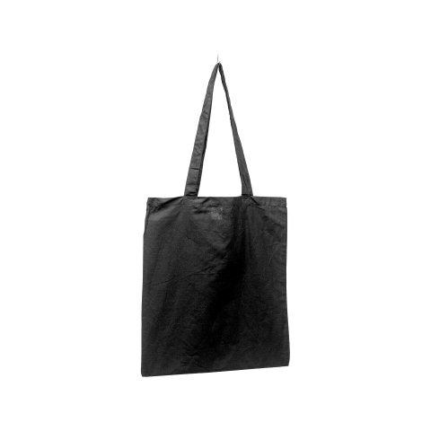 Westford Mill cotton bag, "juta bag ca. 380 x 420 mm, manici lunghi, nero