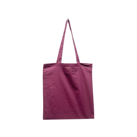 Westford Mill cotton bag, "gunny sack" ca. 380 x 420 mm, long handle, burgundy