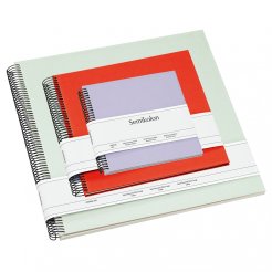 Álbum de fotos en espiral Semikolon Economy, interior crema