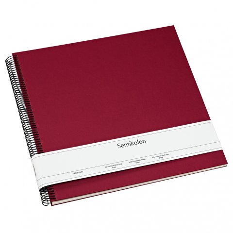Semikolon spiral photo album Economy, cream inside 345 x 332 mm, Large, 50 pages, burgundy