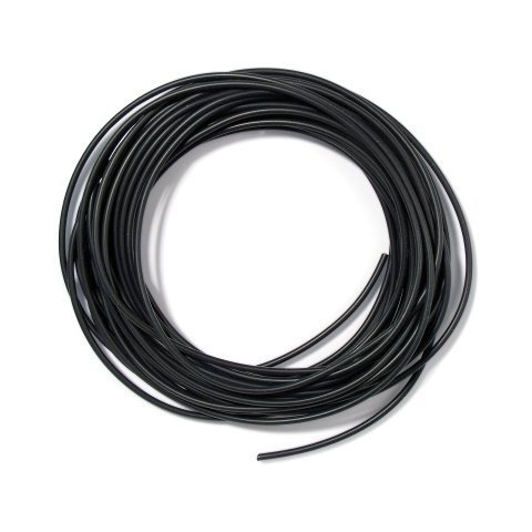 Cuerda redonda de goma maciza, negra ø 2,0 mm, l = 10 m