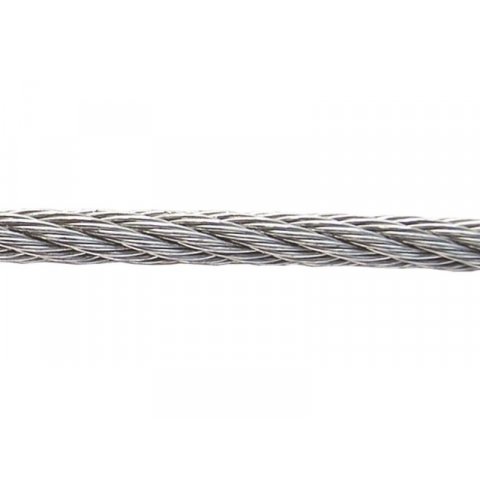 Cable de alambres de acero, galvanizado ø 1,5 mm, 6 x 3 + 1 (máx. 25 kg)