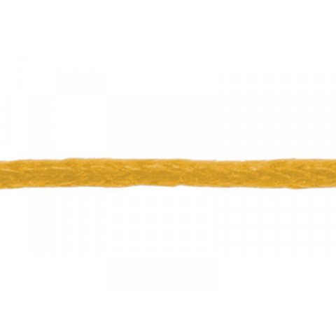 Cuerda de algodón encerada ø 1 mm, l = 6 m, amarillo