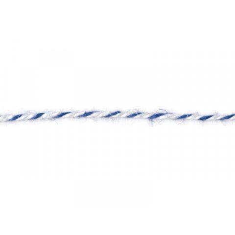 Spago di canapa per salsiccia ø ca. 1,0 mm, l = ca. 200 m, blu/bianco