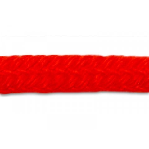 Cordino intrecciato colorato ø = 3 mm, rosso neon (F82)