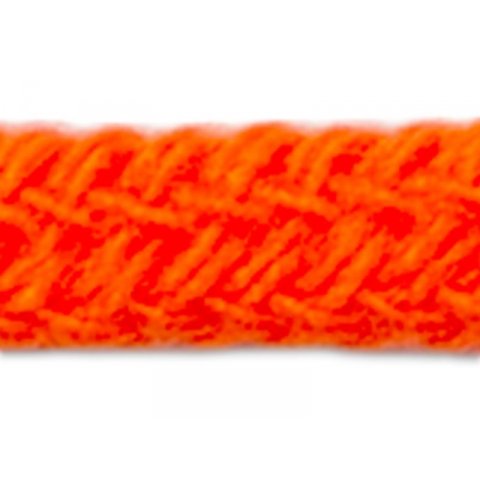 Cordino intrecciato colorato ø = 5 mm, arancione neon (153)