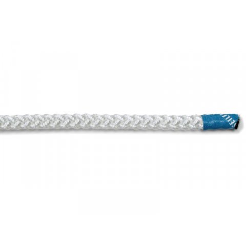 Cuerda trenzada de poliamida, blanca ø 8,0 mm, trenzado de 16 vueltas